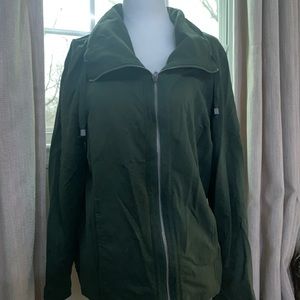 Dark green active zip up.